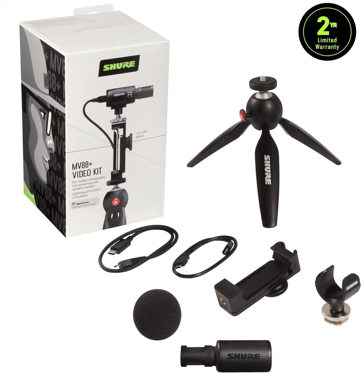 Shure MV88+ Stereo Condenser Microphone Kit