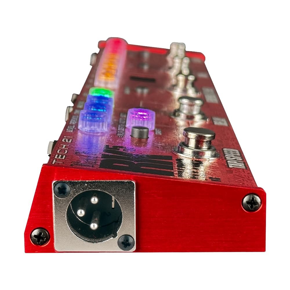 Tech 21 Richie Kotzen RK5 Signature Fly Rig v3 Bundle with 2 Right Angle Patch Cables, 12 Guitar Picks, 9V Power Adapter & Polishing Cloth – Compact Multi-Effects Pedal for Versatile Tones