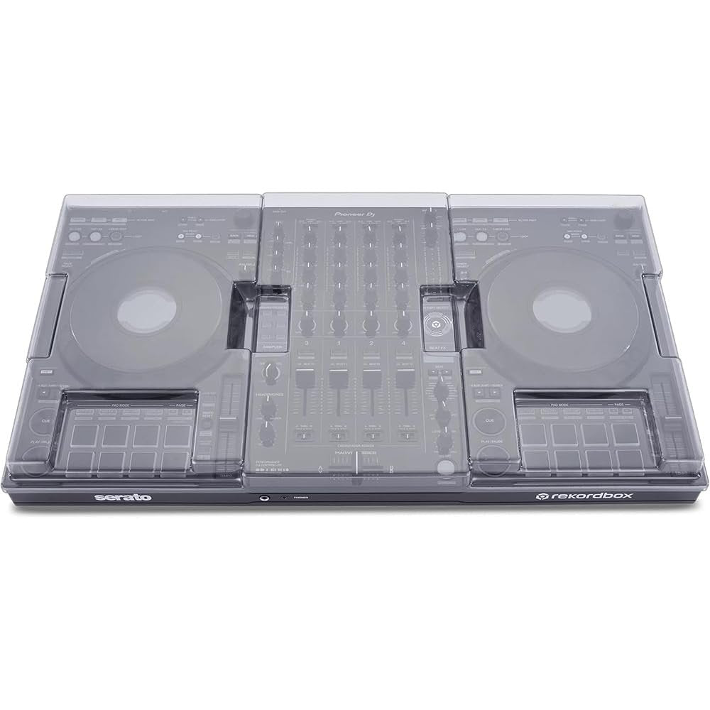 Liquid Audio Decksaver DDJ-FLX10 Cover Bundle with Polishing Cloth – Polycarbonate Protective Cover for Pioneer DDJ-FLX10 DJ Controller, Shields from Dust & Impact, Clear Finish (DS-PC-DDJFLX10)