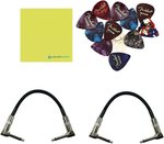 EarthQuaker Devices Spatial Delivery® Envelope Filter with Sample & Hold Bundle w/2x Strukture S6P48 Woven Right Angle Patch Cables, 12x Guitar Picks and Liquid Audio Polishing Cloth