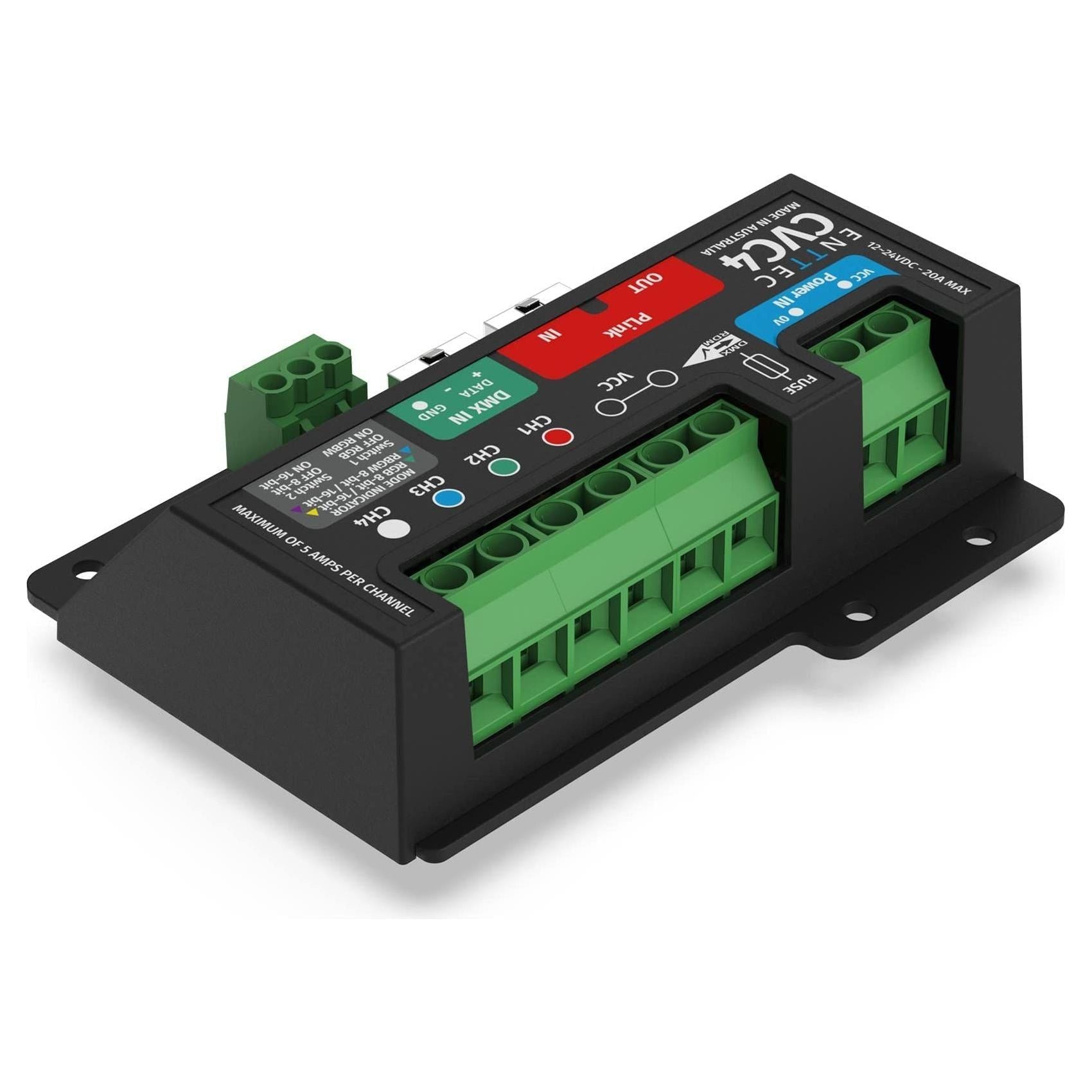 ENTTEC CVC4 73926 4-Channel Installation-Grade Constant Voltage LED Dimmer