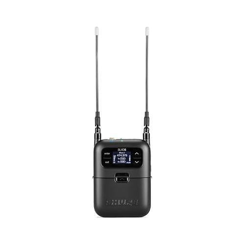 Shure SLXD15 Portable Digital Wireless Bodypack System with SLXD1 Bodypack Transmitter, SLXD5 Single-Channel Portable Receiver (No Microphone Included) | H55 Band (514-558 MHz)