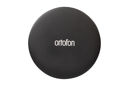 Ortofon Heavy Record Stabilizer Weight with Protective Felt Pad - 350g Aluminum Weight for Vinyl Playback - Stylish Matte Finish and Textured Wavegrip