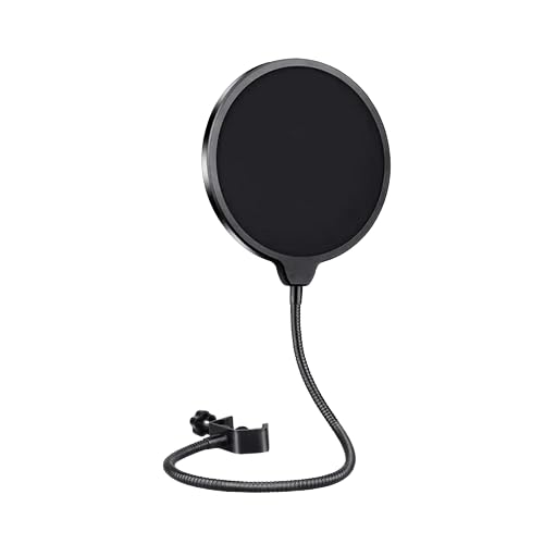 Liquid Audio Audio Technica AT2040 Black Hypercardioid Dynamic Podcast Microphone Bundle w/POP Filter Polishing Cloth