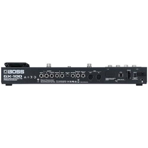 Boss GX-100 Guitar Effects Processor Pedal Bundle w/Boss BT-DUAL Bluetooth® Audio MIDI Dual Adaptor and Liquid Audio Polishing Cloth