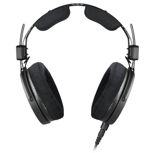 Audio Technica ATH-R50x Professional Open-Back Reference Headphones Bundle with 25ft Pig Hog Headphone Extension Cable (1/4") & Polishing Cloth – Studio Monitoring, Mixing & Critical Listening