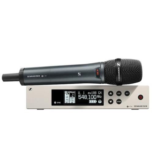 Sennheiser ew 100 G4-835-S-A Wireless Handheld Microphone System Bundle w/ 4-Pack Blucoil AA Batteries and Liquid Audio Polishing Cloth