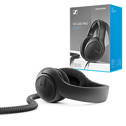 Sennheiser HD 400 PRO Open Back Dynamic Headphones for Studio, Mixing, Video, Audio Production, Twitch, High Definition Music Listening, Removable 1/8” Cable w ¼” Adaptor
