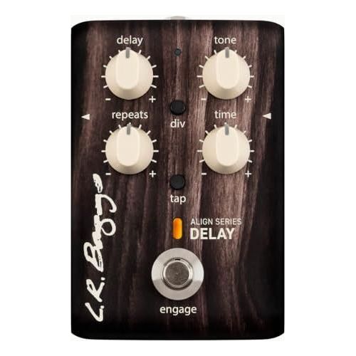 LR Baggs Align Series Delay Acoustic Pedal Bundle w/ 12x Picks and Liquid Audio Polishing Cloth