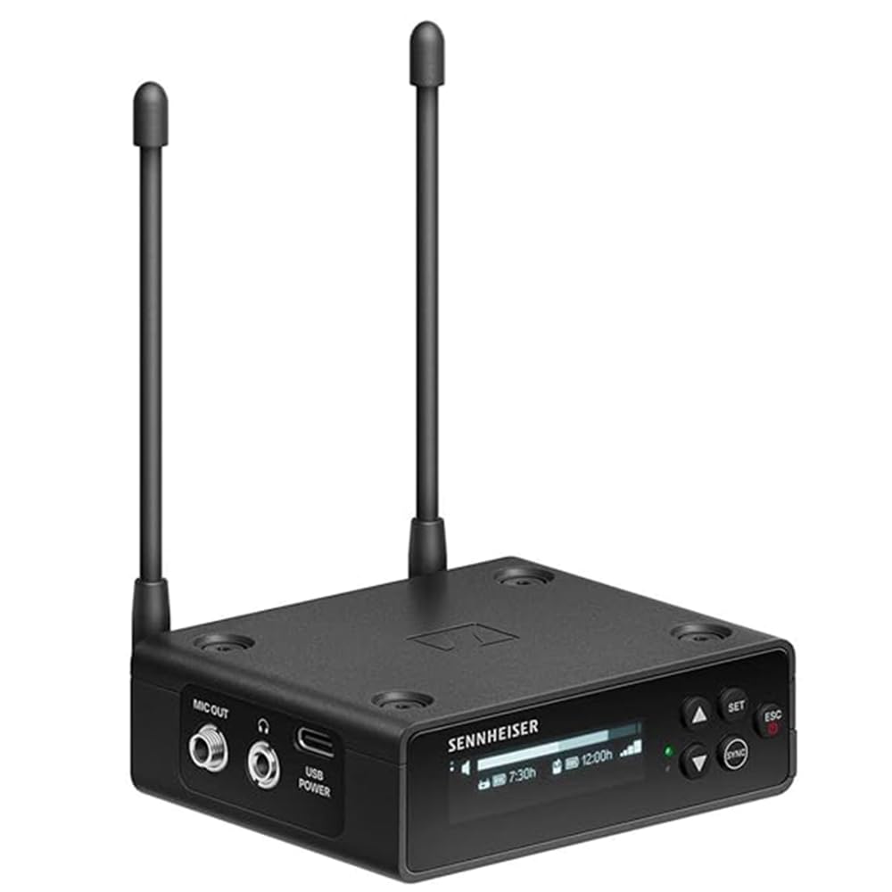 Liquid Audio Sennheiser EW-DP 835 Set (R4-9) Wireless Microphone System Bundle w/Pig Hog PHM10 8mm Mic Cable, 4-Pack Blucoil AA Batteries Polishing Cloth