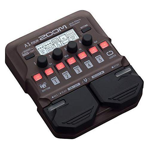 Zoom A1 FOUR Acoustic Instrument Multi-Effects Processor Pedal, Acoustic Modeling, Looper, Rhythm Section