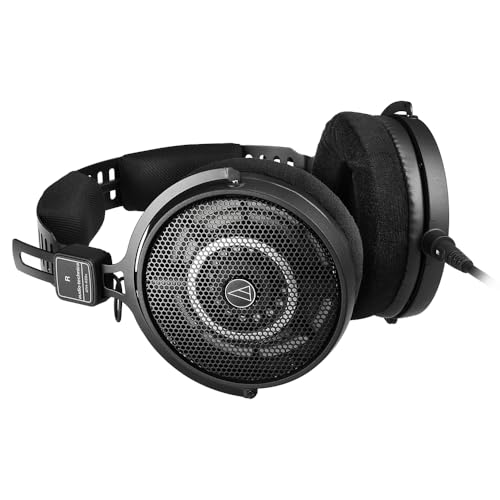 Audio Technica ATH-R50x Professional Open-Back Reference Headphones Bundle with 25ft Pig Hog Headphone Extension Cable (1/4") & Polishing Cloth – Studio Monitoring, Mixing & Critical Listening