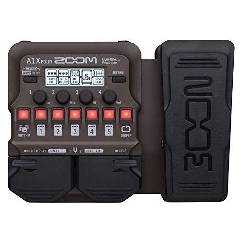 Zoom A1 FOUR Acoustic Instrument Multi-Effects Processor Pedal, Acoustic Modeling, Looper, Rhythm Section
