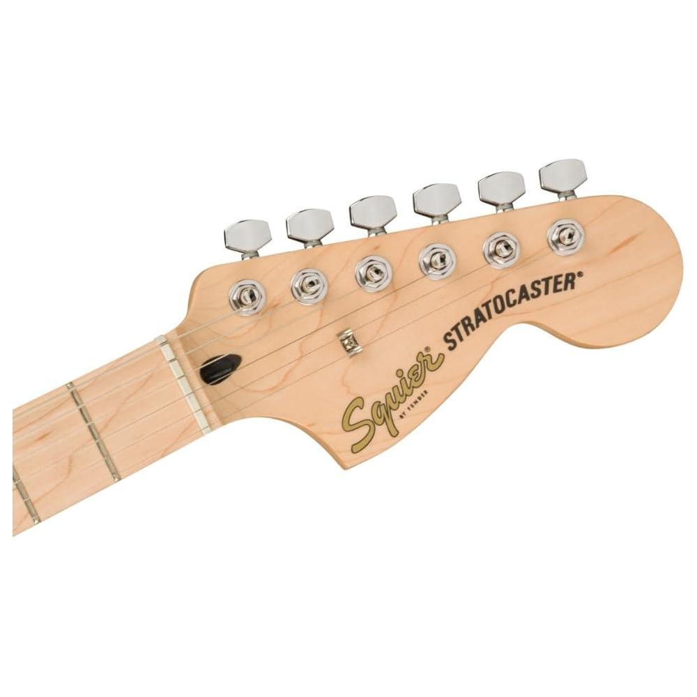 Fender Affinity Series™ Stratocaster®, Maple Fingerboard, Olympic White, 0378002505 Bundle w/12-Pack Guitar Picks and Liquid Audio Polishing Cloth