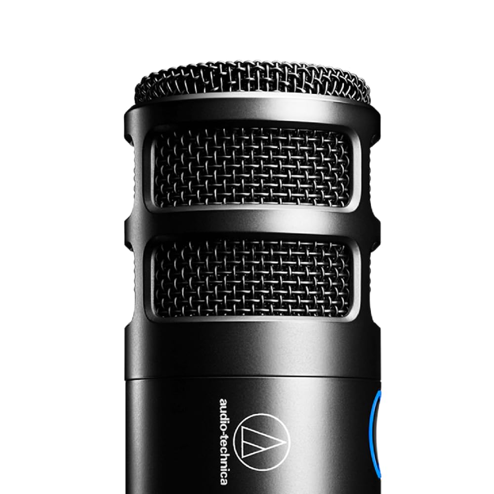 Liquid Audio Audio Technica AT2040 Black Hypercardioid Dynamic Podcast Microphone Bundle w/POP Filter Polishing Cloth