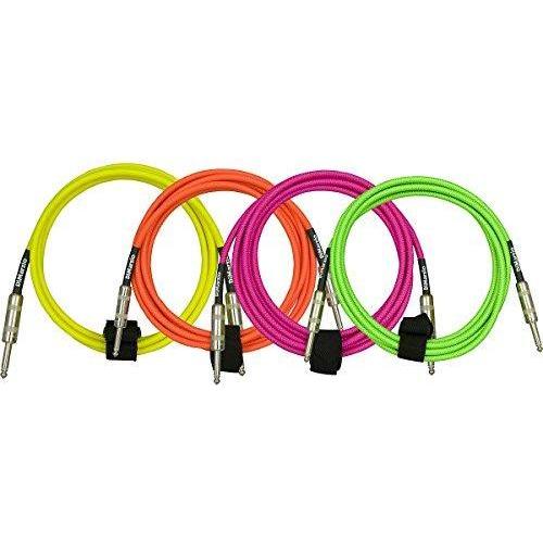 DiMarzio Neon Overbraid Instrument Cable Pink 10 ft.