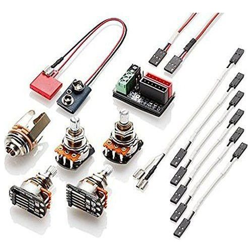 EMG 1 or 2 Pickups HZ Passive Short Shaft Solderless Wiring Conversion Kit