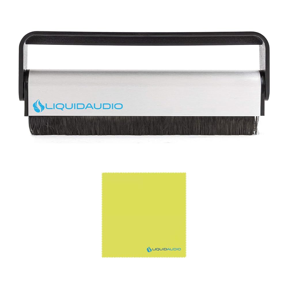Ortofon Replacement Stylus 10 for Super OM10 Bundle with Liquid Audio Carbon Fiber Record Brush and Instrument Polishing Cloth