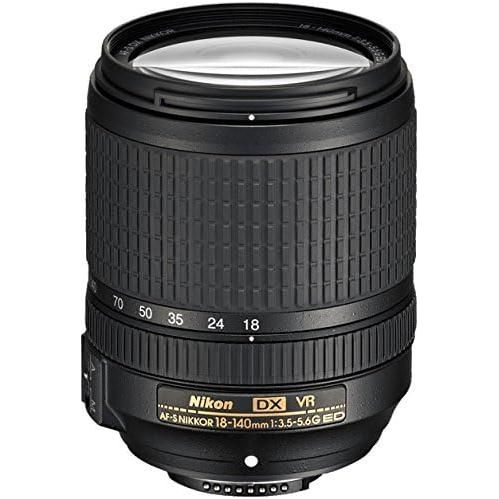 Nikon AF-S DX NIKKOR 18-140mm f/3.5-5.6G ED Vibration Reduction Zoom Lens with Auto Focus for Nikon DSLR Cameras