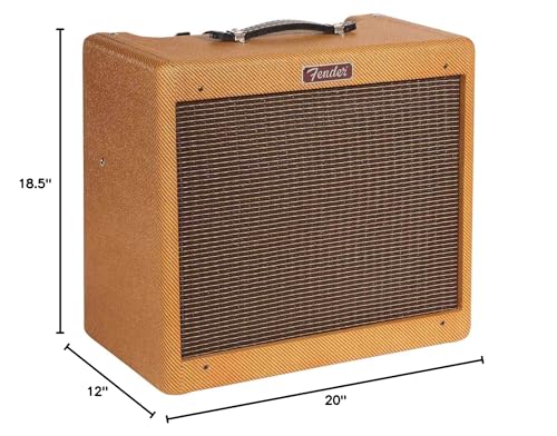 Fender Blues Junior Guitar Amplifier, Lacquered Tweed, with 2-Year Warranty