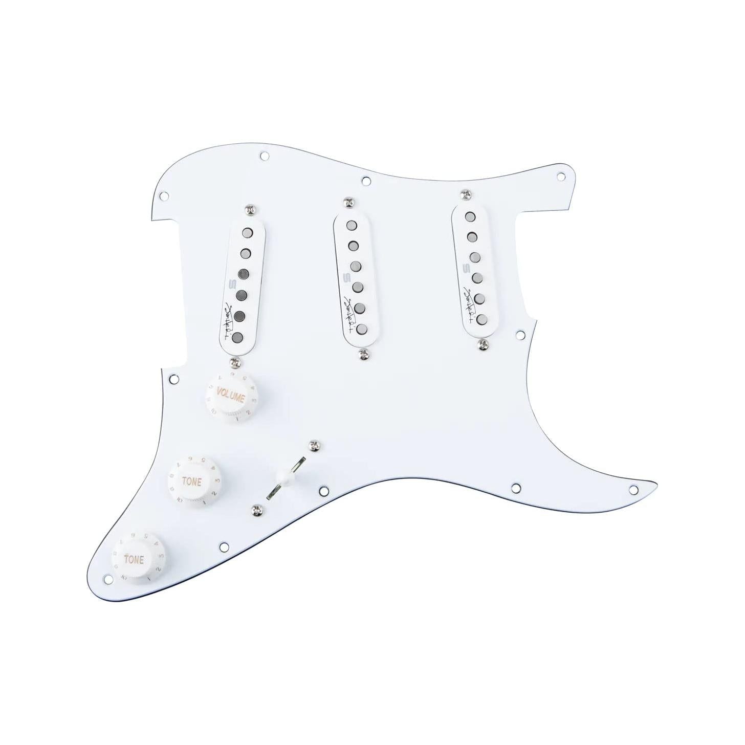 Seymour Duncan Jimi Hendrix Strat Set VooDoo Loaded Pickguard - White
