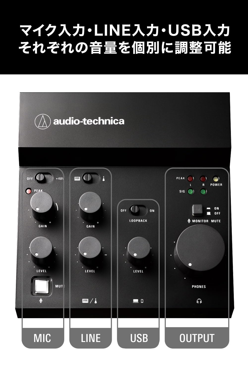 Audio-Technica AT-UMX3 Live Streaming USB Audio Mixer