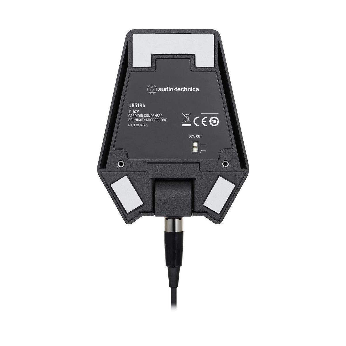 Audio-Technica U851RB Cardioid Condenser Boundary Microphone with Integral Power Module, Phantom Power Only, Black