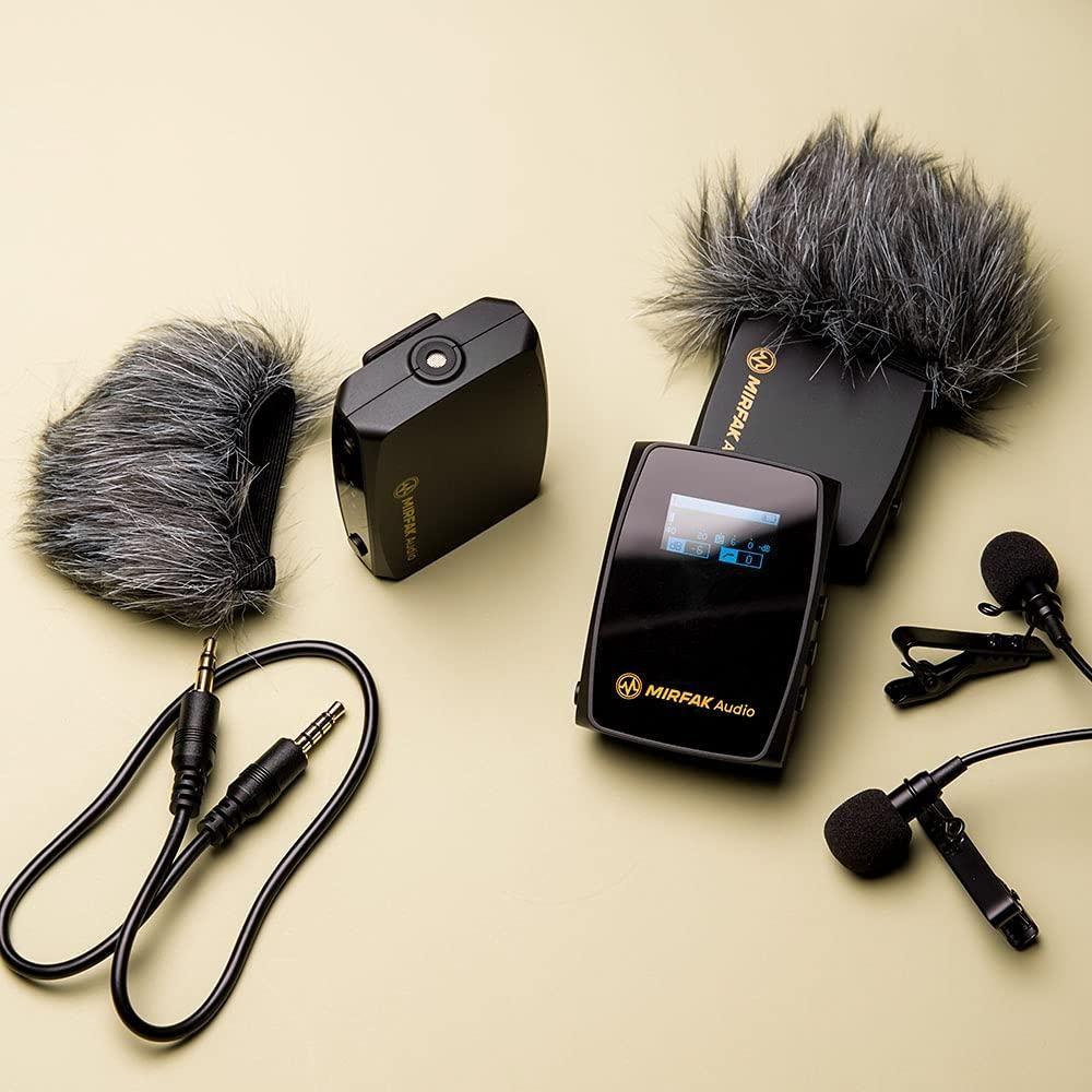 MOZA MIRFAK Audio WE10 Pro Dual-Channel Wireless Microphone System for Lavalier/Short Video Radio Collocation Dual-Channel Receiver