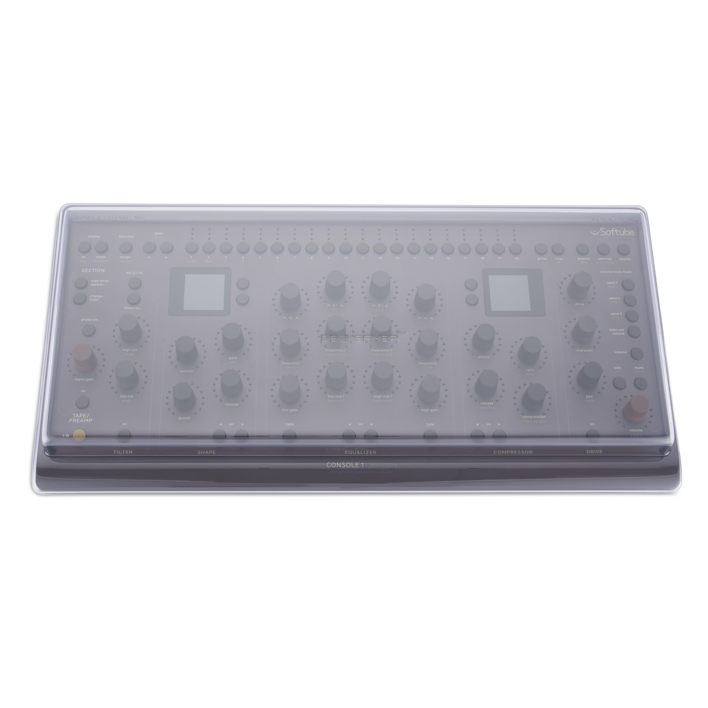 Decksaver Polycarbonate Cover Compatible with Softube Console 1 Channel Mk3