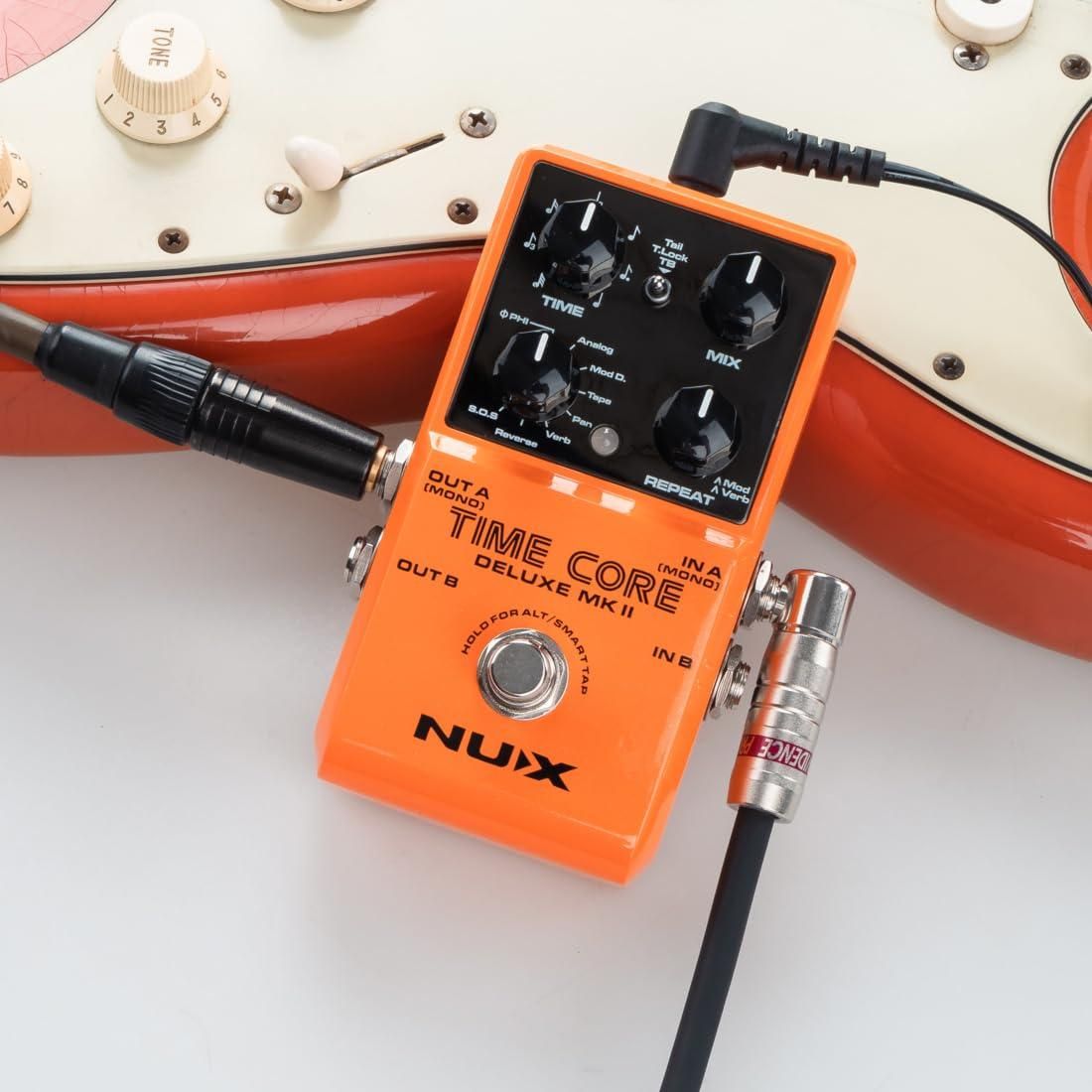 NUX Time Core Deluxe MKII Delay Effect Pedal, 7 Types Delay, 40 Seconds ...