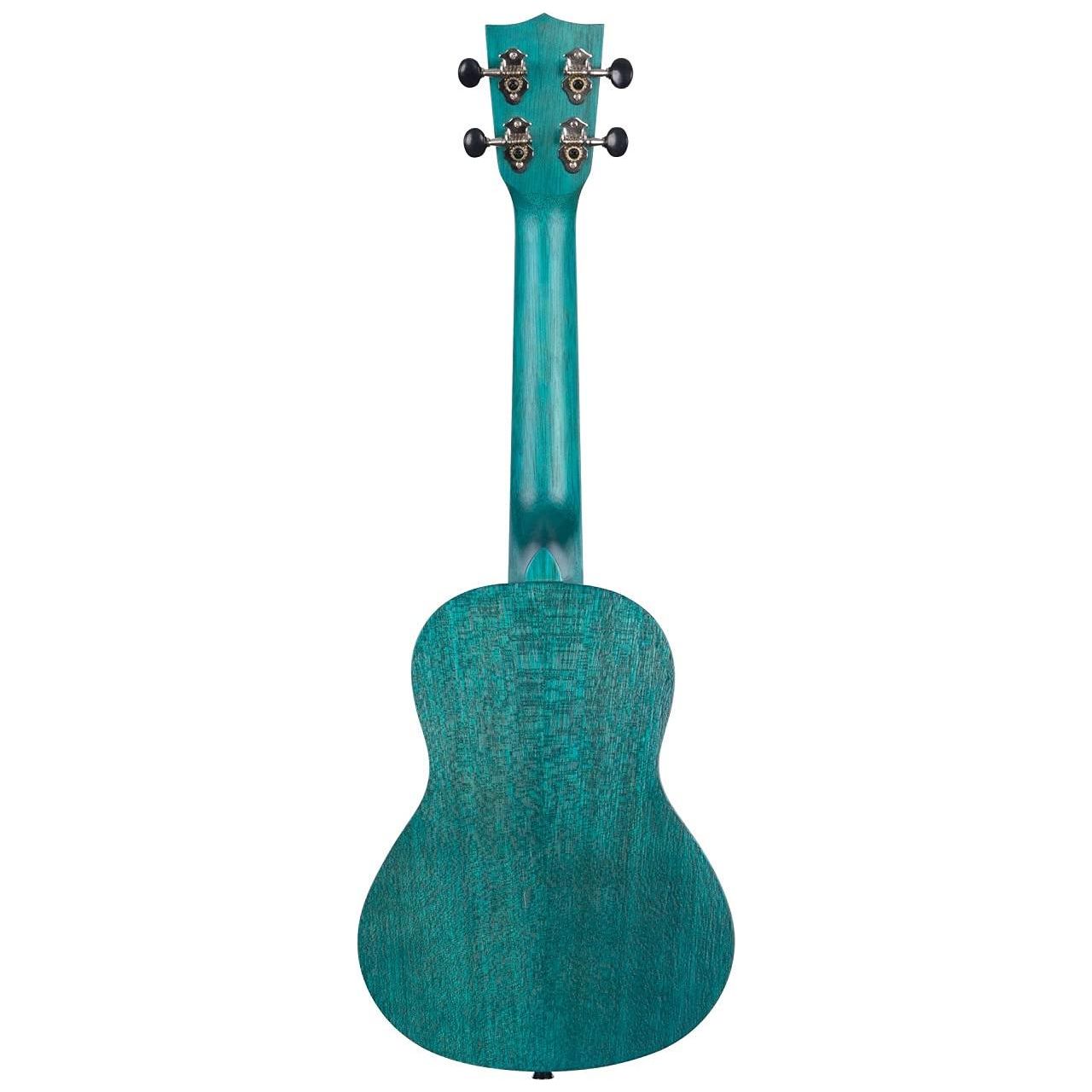 Kala Brand Music Co. Watercolor Meranti Collection, 4-String Ukulele, Right, Blue, Concert (KA-MRT-BLU-C)