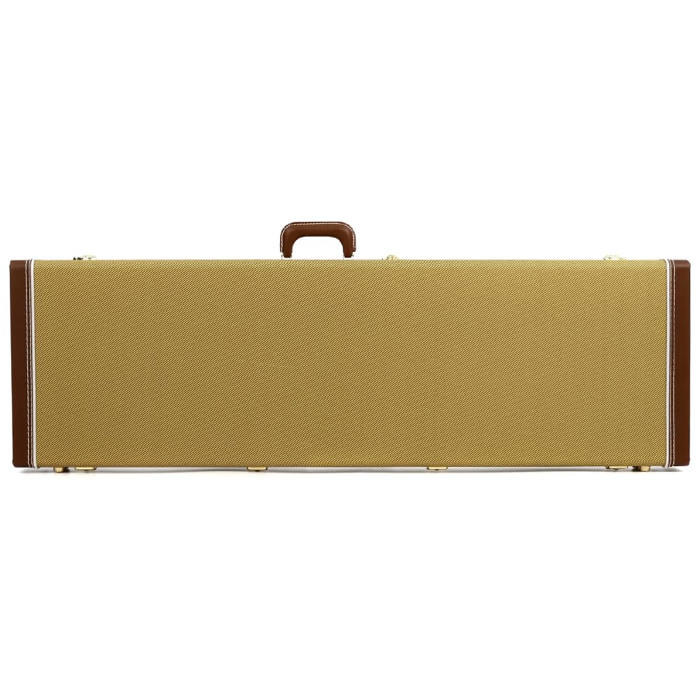 Liquid Audio Fender Classic Series Cases - Precision Bass®/Jazz Bass®, Tweed - 0996166300 Bundle w/ 12-Pack Guitar Pick Polishing Cloth