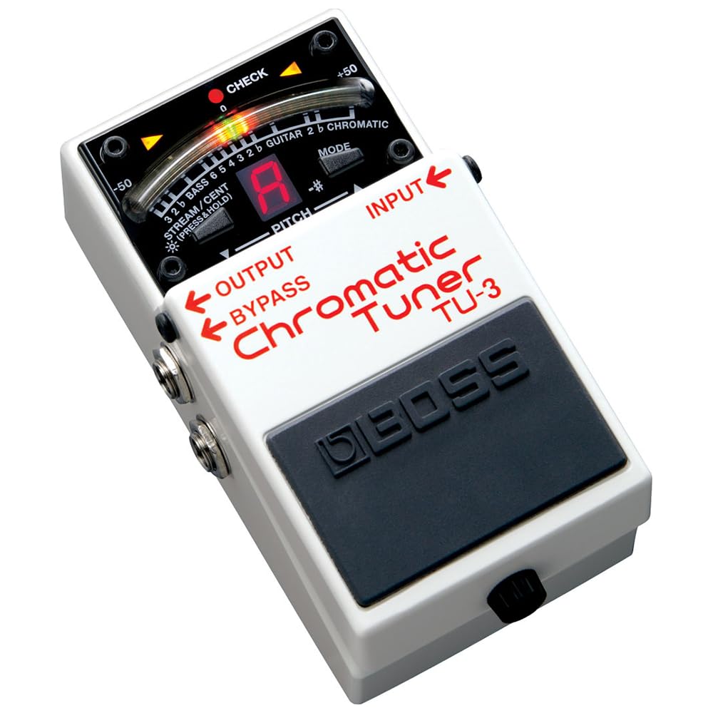 Boss TU-3 Chromatic Tuner Pedal with Bypass Bundle with Boss DS-1 Distortion Pedal, 12 Guitar Picks, Instrument Polishing Cloth - Accurate Tuning & Versatile Tone