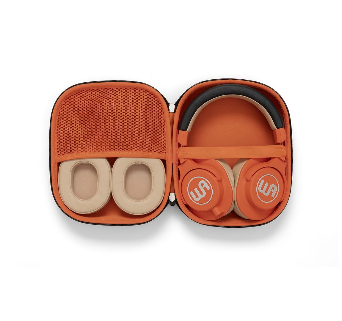 Warm Audio WA-HRT Headroom, Closed Studio Headphones (45 mm Neodymium Driver, Interchangeable Ear Pads, for Monitoring & Recording), Orange