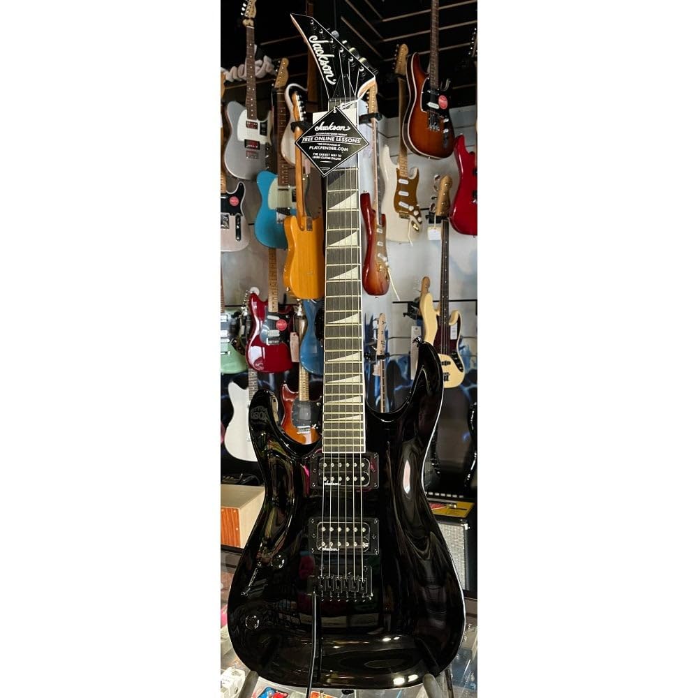 Jackson JS Series 6-String Dinky Arch Top JS22 DKA LH Electric Guitar with Amaranth Fingerboard and Maple Neck (Gloss Black)
