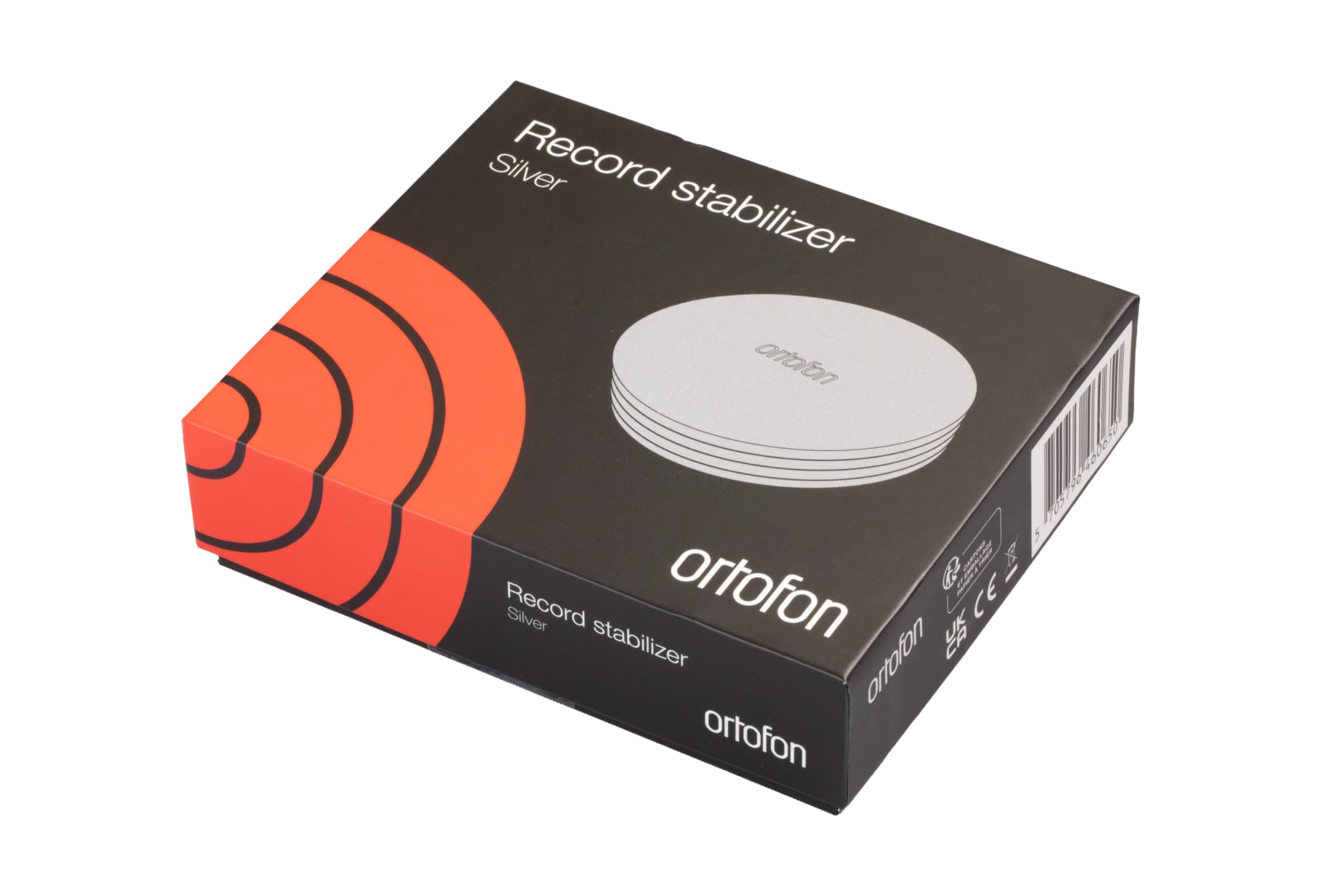 Ortofon Record Stabilizer Weight with Protective Felt Pad - 240g Aluminum Weight for Vinyl Playback - Stylish Matte Finish and Textured Wavegrip