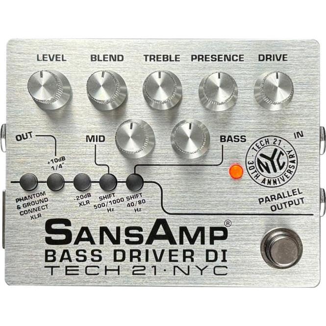 sansamp pedal Tech 21 SansAmp Bass Driver DI 30th Anniversary