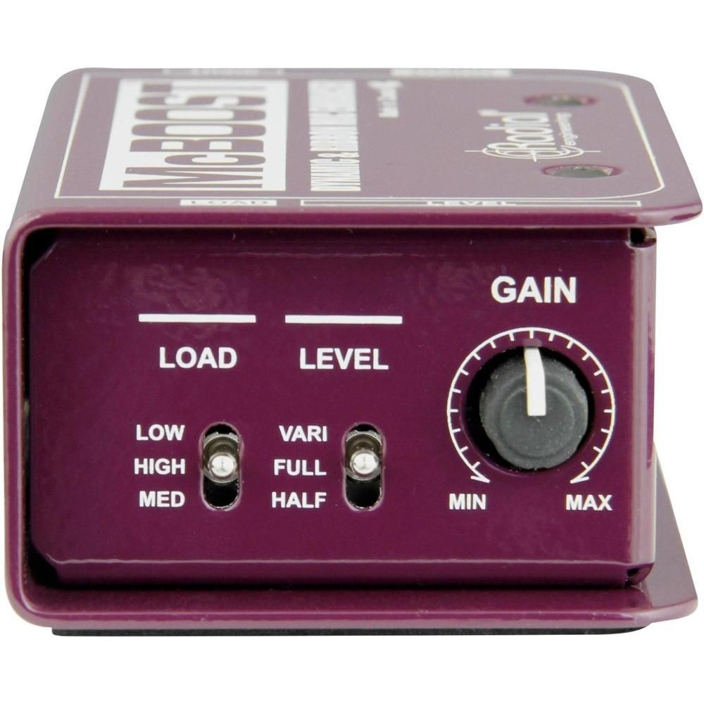 Radial Engineering McBoost Microphone Signal Intensifier 3-position load switch