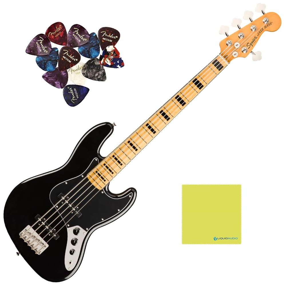 Basso Squier Classic Vibe '70s Jazz Bass V - Manico Acero, Pickup Alnico, Finitura Nera - Foto 9