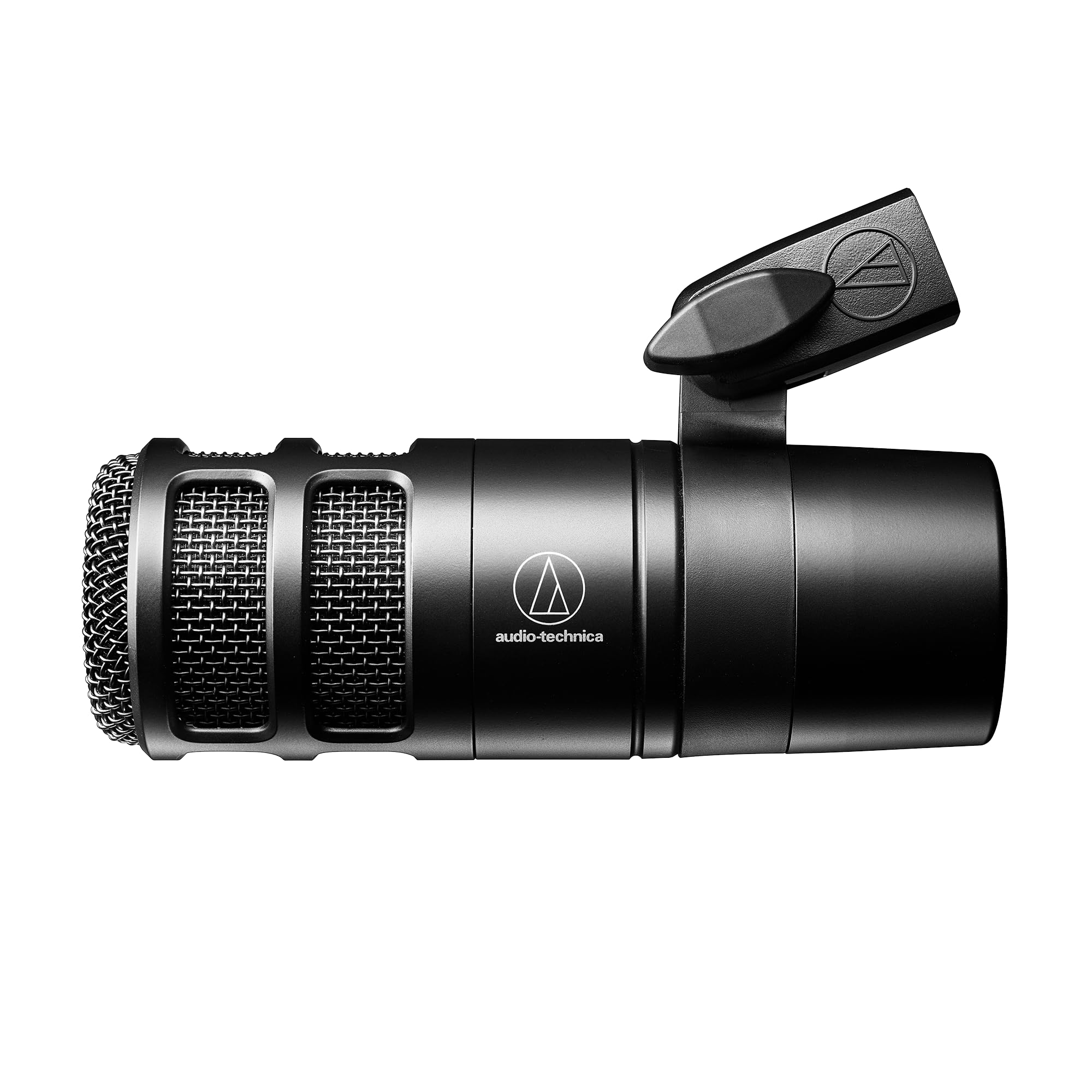 Liquid Audio Audio Technica AT2040 Black Hypercardioid Dynamic Podcast Microphone Bundle w/POP Filter Polishing Cloth