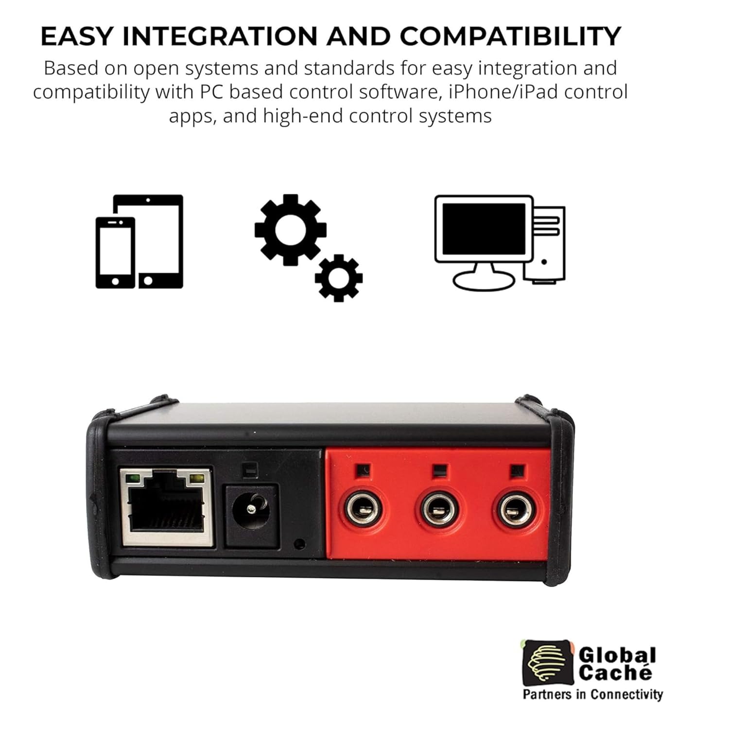 Global Caché iTach IP2CC-P Contact Closure & IP2IR IR TCP/IP Converters Bundle with PoE – Ethernet Control for Relay and Infrared Devices plus Polishing Cloth