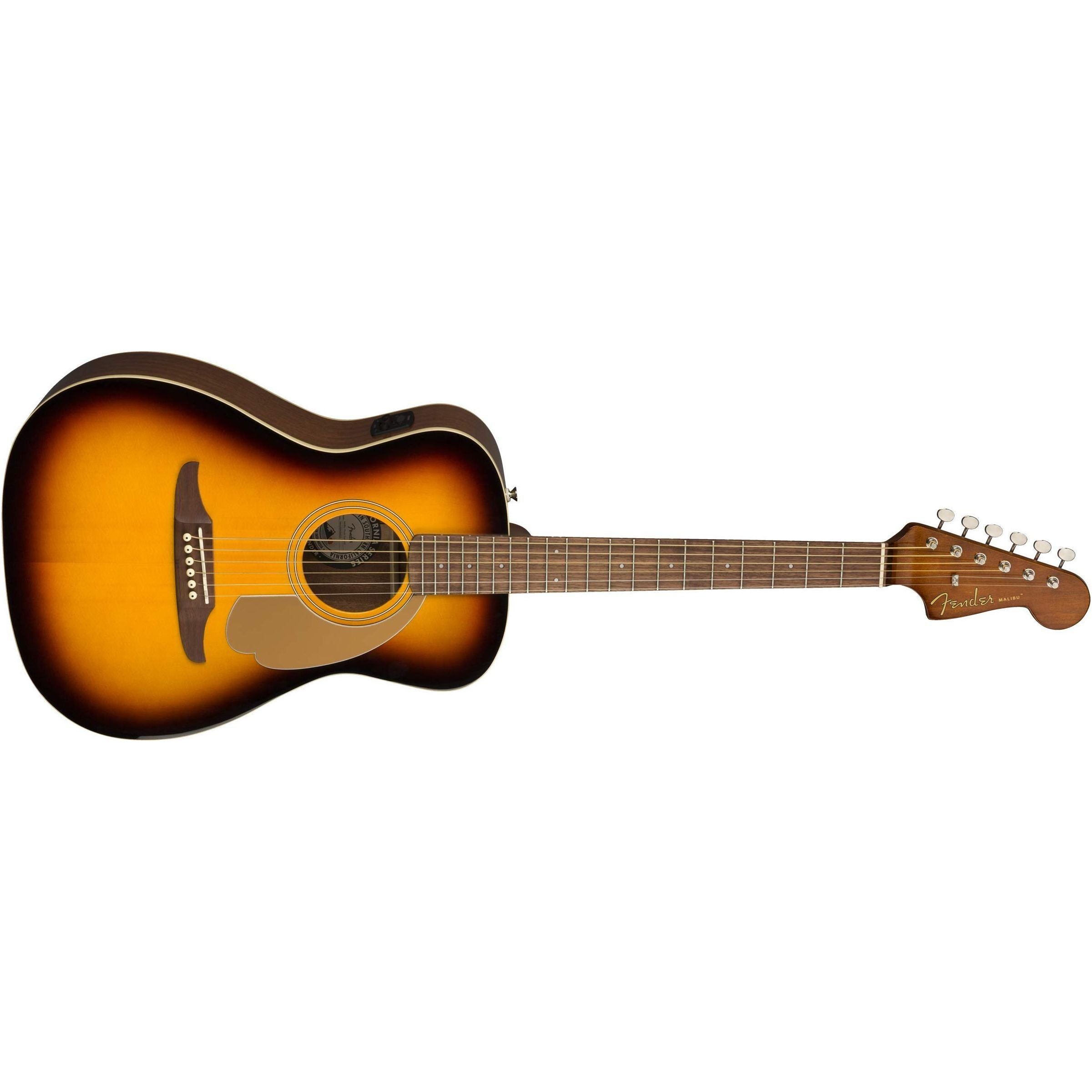 Fender Malibu Player Acoustic Guitar, with 2-Year Warranty, Sunburst, Walnut Fingerboard