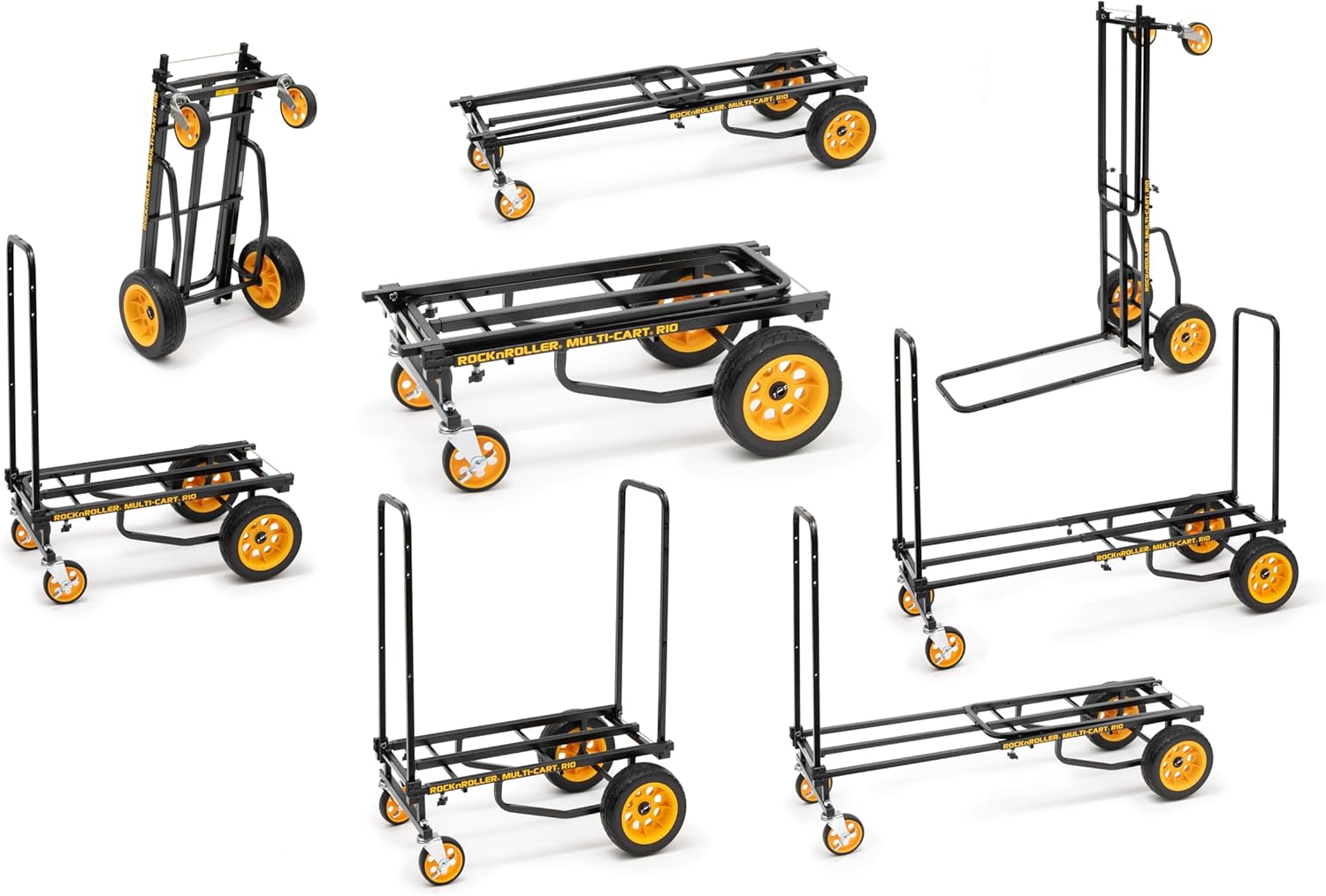 Rock-N-Roller Multi-Cart Folding Utility Cart Collection | 8-in-1 Hand Truck & Dolly Systems