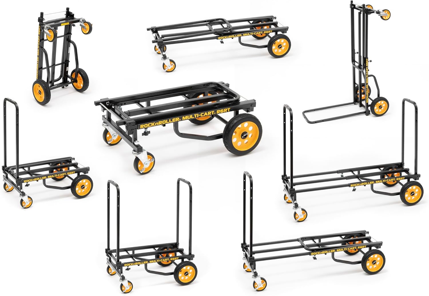 Rock-N-Roller Multi-Cart Folding Utility Cart Collection | 8-in-1 Hand Truck & Dolly Systems
