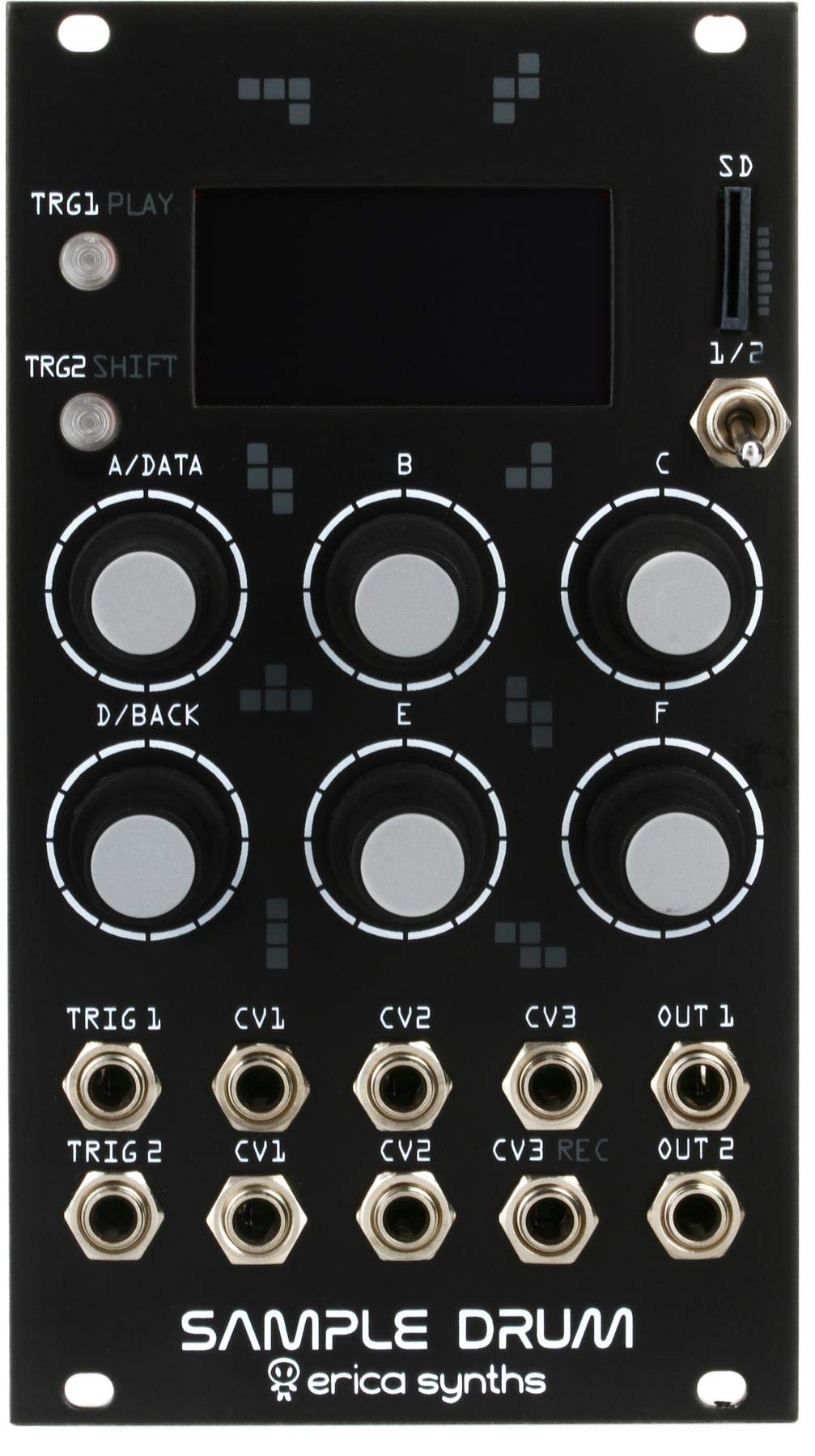 Erica Synths Sample Drum Sample Recording and Playback Eurorack Module ...