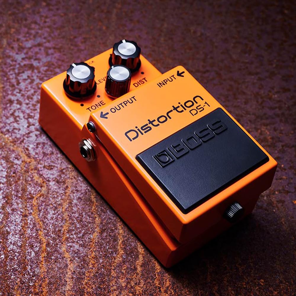 Boss BD-2 Blues Driver Guitar Effects Pedal Bundle with Boss DS-1 Distortion Pedal, 2 Strukture 6" Right Angle Patch Cables, 12 Guitar Picks & Polishing Cloth – Classic Tone & Versatility