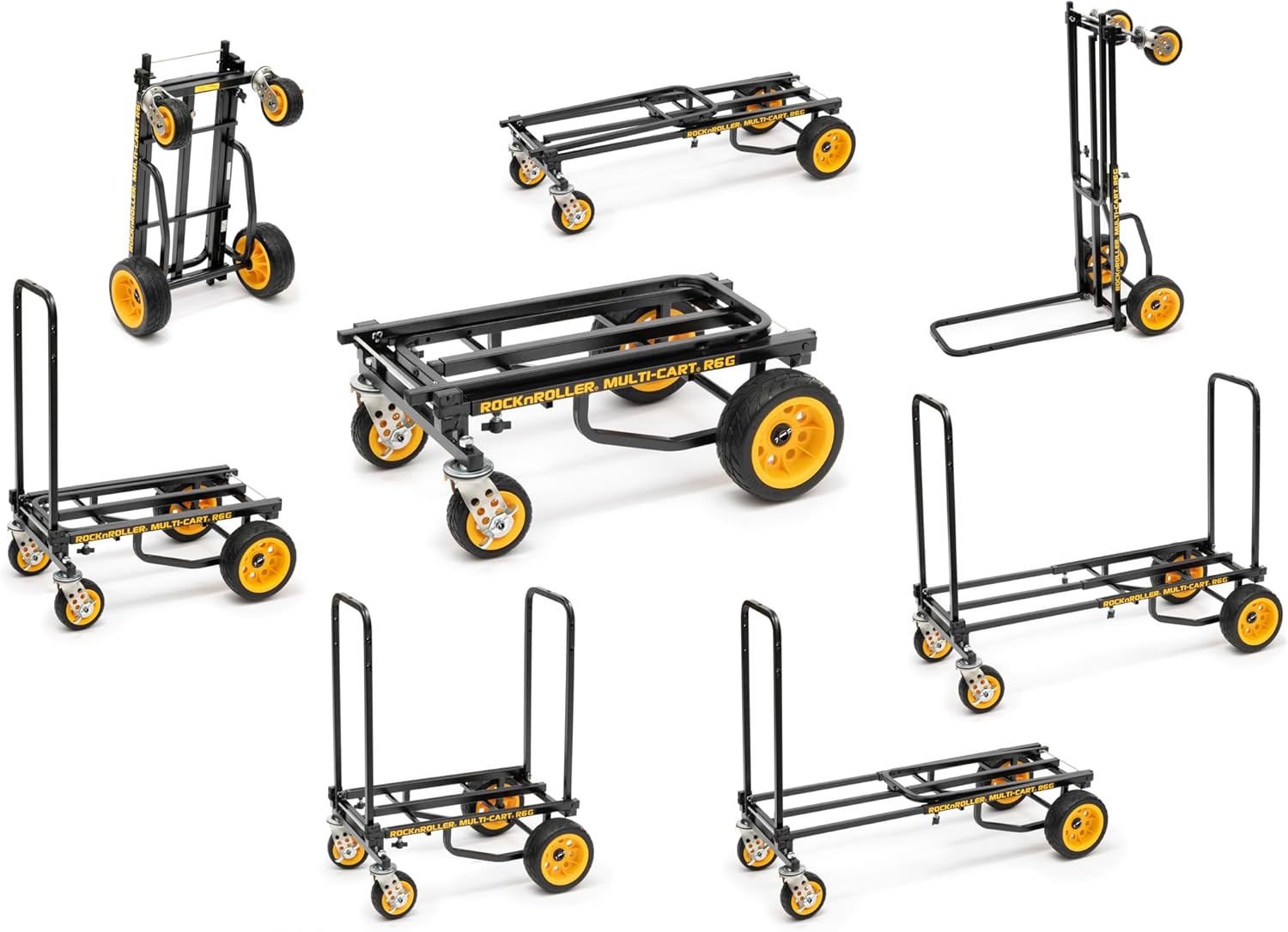 Rock-N-Roller Multi-Cart Folding Utility Cart Collection | 8-in-1 Hand Truck & Dolly Systems