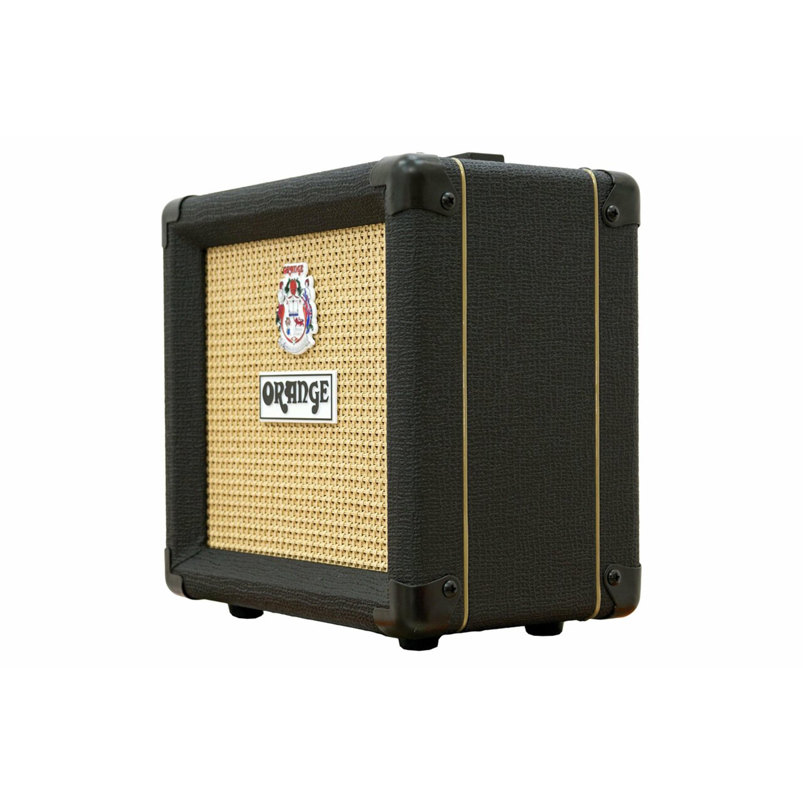 Liquid Audio Orange Amps PPC108 1x8 Closed Back Speaker Cabinet (Black) Bundle with 10ft Pig Hog Black Woven Instrument Cable and Instrument Polishing Cloth