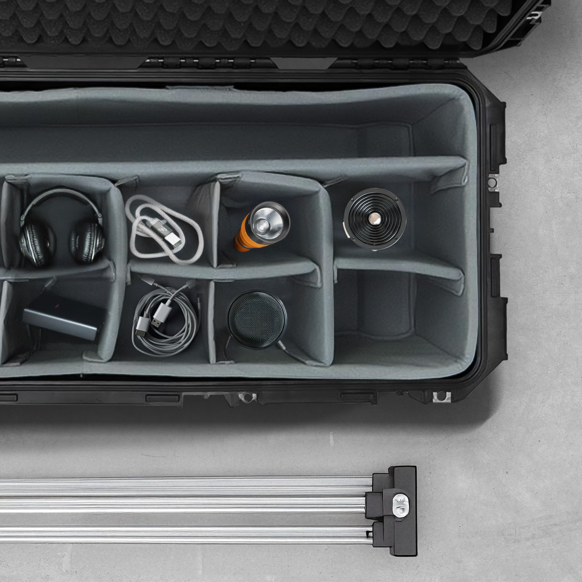 SKB iSeries Waterproof Hard Case Ultimate Camera Equipment and Gear Protection with Think Tank Dividers and Nylex Foam Insert, Black
