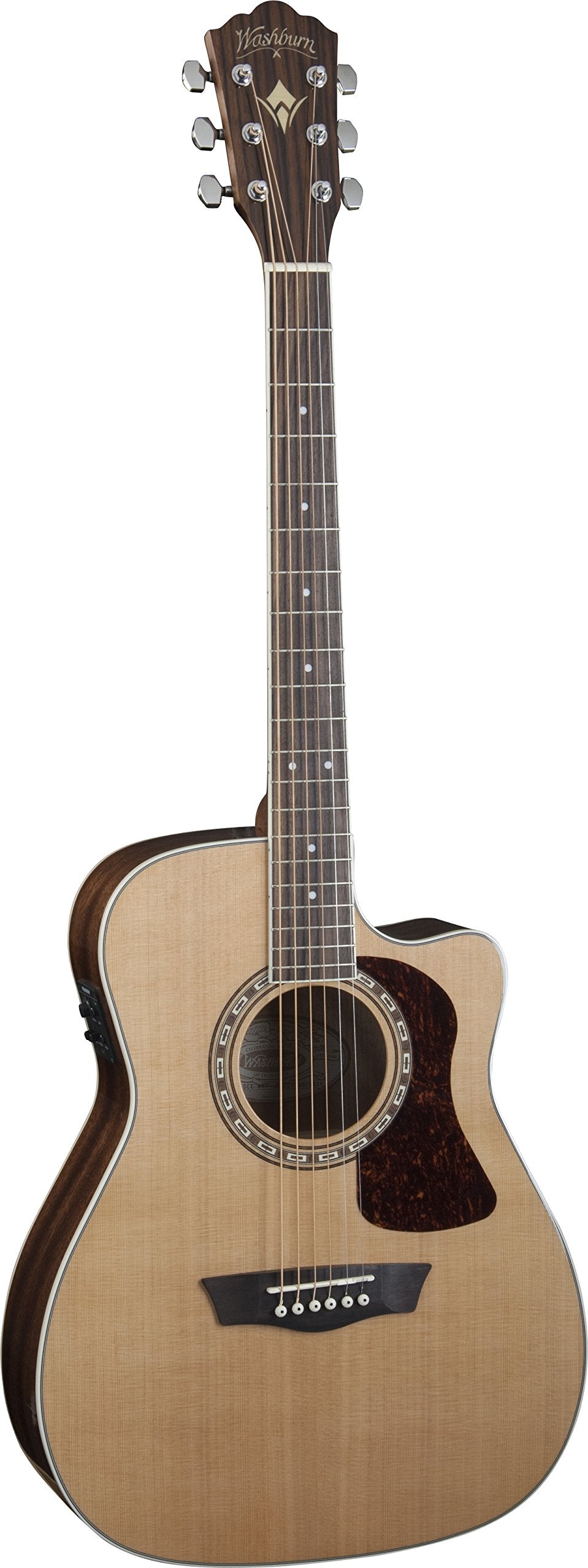 Washburn Other 6 String Acoustic-Electric Guitar, Right, Natural Gloss (HF11SCE-O)